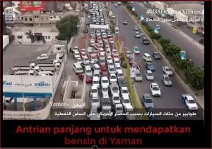 [VIDEO] - Antrian panjang untuk menerima bensin di Yaman