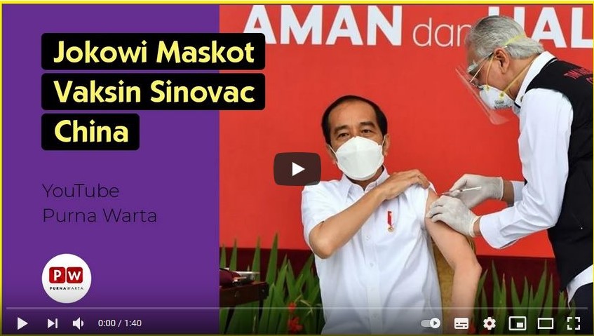 Jokowi Maskot Vaksin Sinovac China