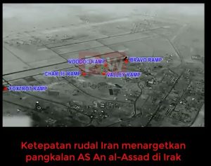 Video Ketepatan Rudal Iran Serang Pangkalan Ayn al-Assad