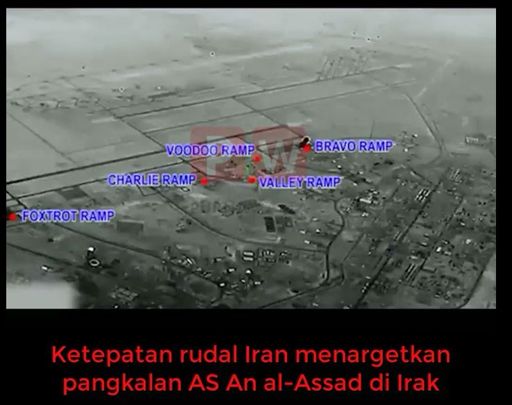 Video Ketepatan Rudal Iran Serang Pangkalan Ayn al-Assad