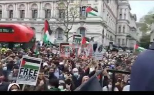 Pawai Bela Palestian di London, New York, dan Chicago