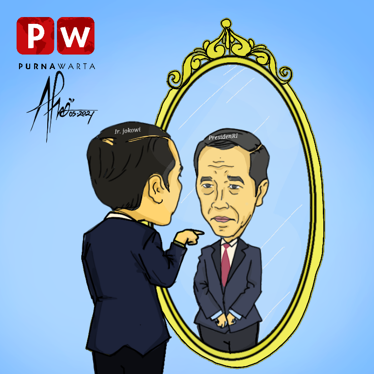 Karikatur Jokowi Kritik Pemerintah Ri Purnawarta