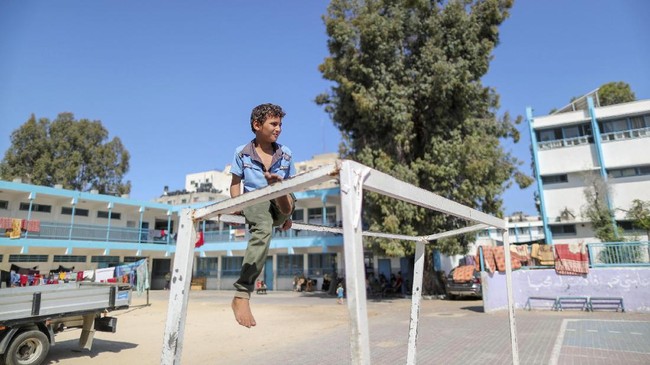 Tempat Pengungsian Anak Gaza tak Layak