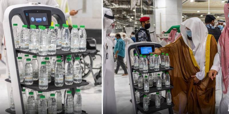 Arab Saudi Perkenalkan Robot Pendistribusi Air Zamzam di Masjid Makkah dan Madinah