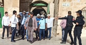 Para pemukim Yahudi Israel memasuki komplek Masjid al- Aqsa