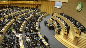 Sesi pembukaan KTT Uni Afrika (AU) ke-33 di markas AU di Addis Ababa, Ethiopia, 9 Februari 2020