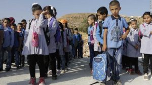 Anak-anak sekolah Palestina.