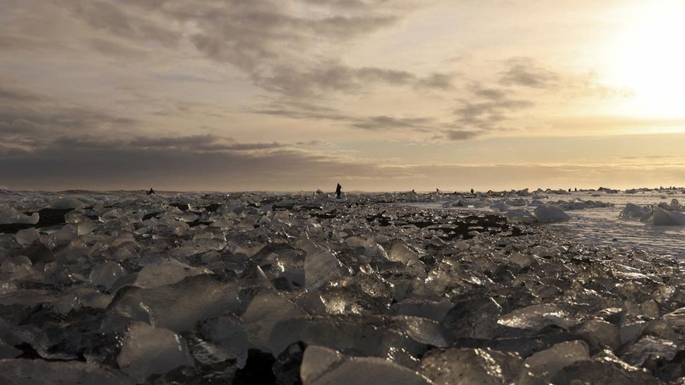 Pantai Berlian di Selatan Islandia