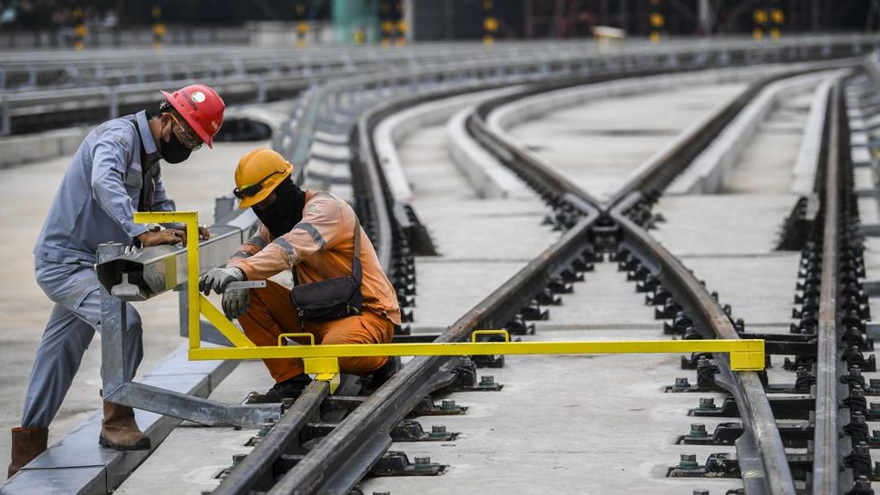 Proyek LRT Jabodebek Jelang Operasi Agustus 2022