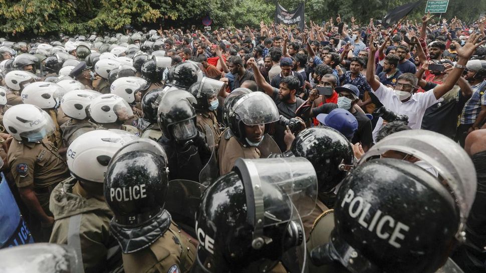 Demo Tuntut Presiden Sri Lanka Mundur Makin Panas