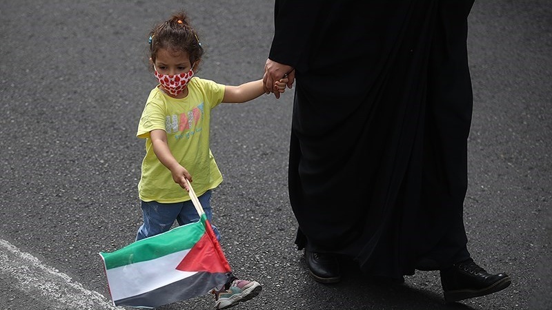 Suasana Pawai Hari Quds Internasional di Tehran, Iran