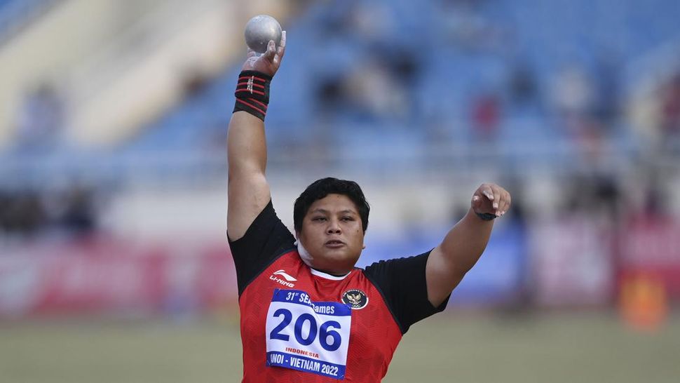 Kekuatan Eki Febri Raih Emas Tolak Peluru SEA Games