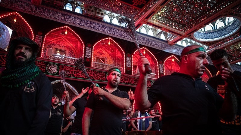 Suasana Makam Imam Husein di Hari Arbain