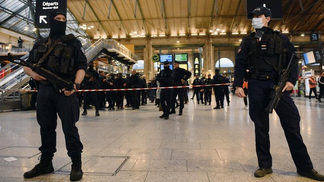 Potret Stasiun Gare du Nord Paris usai Tragedi Penikaman