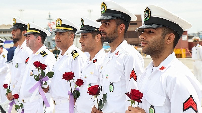 Upacara Penyambutan Resmi Kembalinya Armada 86 AL Militer Iran