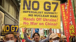 Ratusan Warga Jepang Protes ‘KTT Imperialis’ G7 di Hiroshima