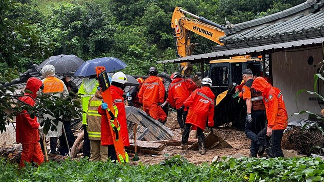 Banjir dan Tanah Longsor di Korsel