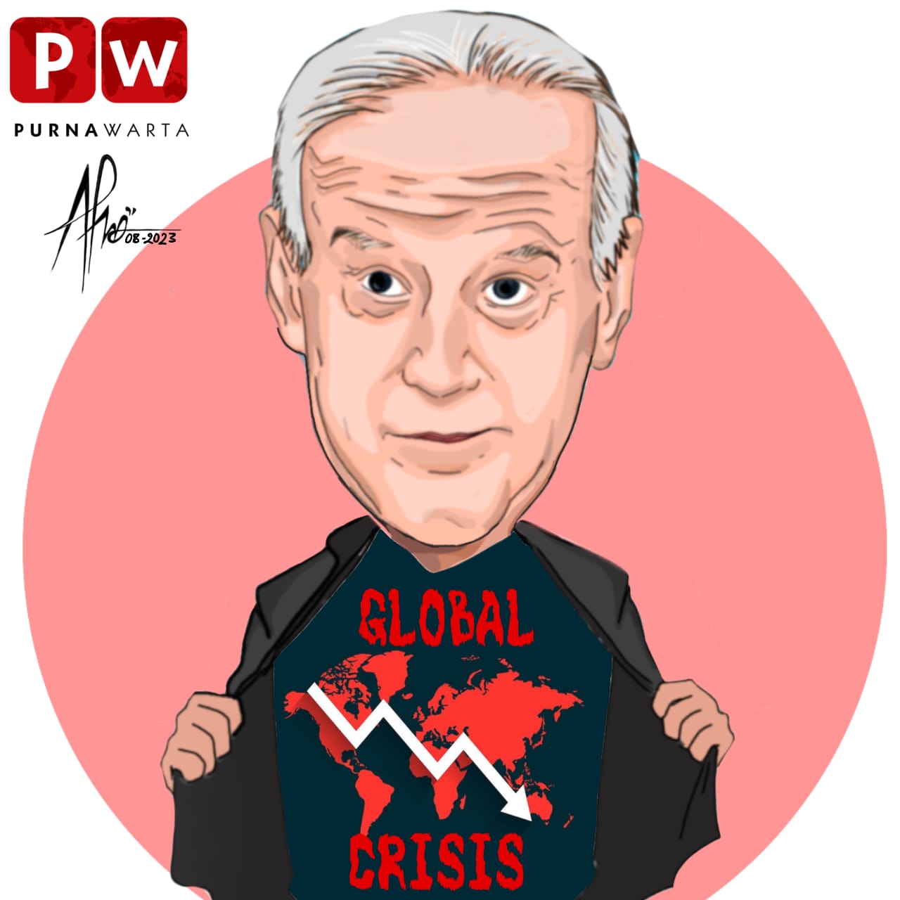 [KARIKATUR] - AS Adalah Penyebab Crisis Global - purnawarta