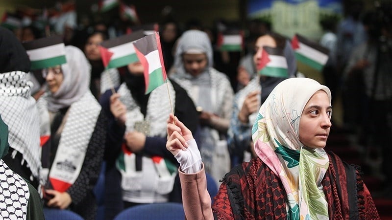 Mahasiswa Kedokteran Iran Gelar Aksi Solidaritas Palestina