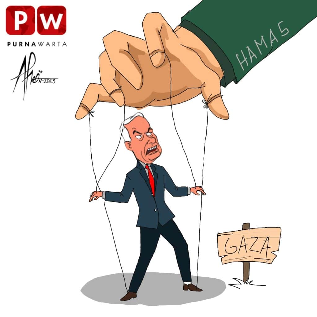 [KARIKATUR] - Israel Tak Berkutik, Hamas Telah Memegang Kendali Perang Gaza