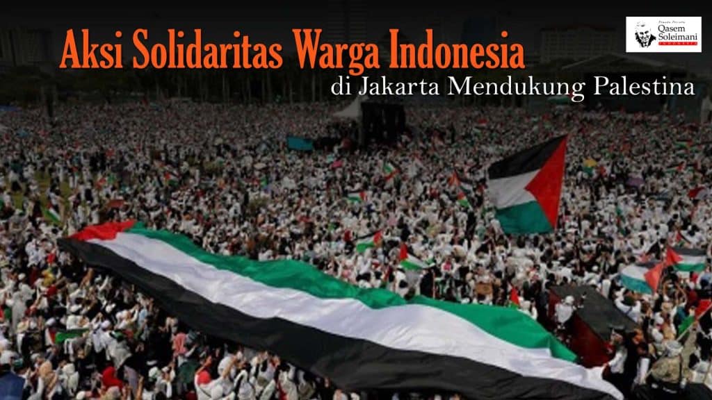 Aksi Solidaritas Warga Indonesia di Jakarta Mendukung Palestina