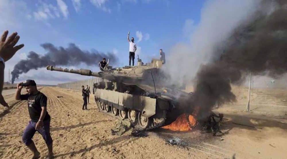 Hamas Klaim Hancurkan  24 Tank Israel dalam 48 Jam Terakhir