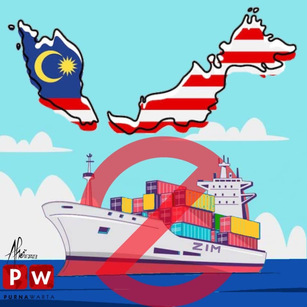 [KARIKATUR] – Konsisten Bela Palestina Malaysia Larang Kapal Zionis Masuk Pelabuhannya