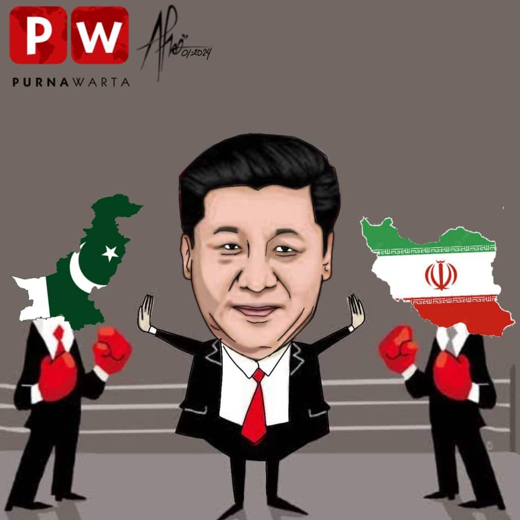 [KARIKATUR] – China Berusaha Jadi Mediator untuk Penyelesaian Konflik Iran dan Pakistan