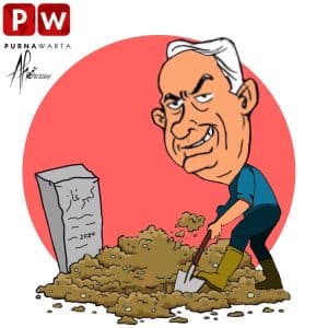 [KARIKATUR] – Israel Bongkar Makam Korban Gaza Untuk Curi Organ Dalam