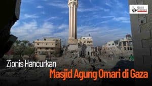 [VIDEO] - Zionis Hancurkan Masjid Agung Omari di Gaza