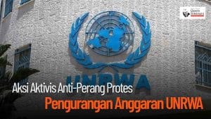 [VIDEO] - Aksi Aktivis Anti-Perang Protes Pengurangan Anggaran UNRWA