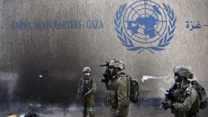 [FOTO] - Militer Israel Tuding Ada Terowongan Hamas di Bawah Markas UNRWA Gaza