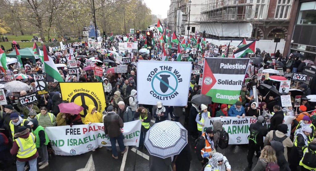 Demonstrasi London Palestina