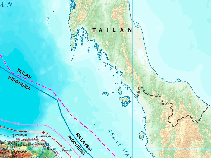 Nama Thailand Berubah Jadi Tailan di Peta Indonesia, Ini Penjelasan BIG