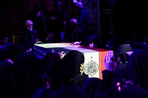 Upacara Perpisahan Zahra Haddad Adel Istri Ayatullah Mujtaba Khamenei