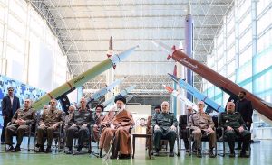 Imam Khamenei at the IRGC Aerospace Force achievement exhibition in 2023