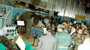 Imam Khamenei at the Parchin military base in1998