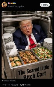 Reaksi Medsos Mengenai Trump yang Bersembunyi didalam Truk Makanan di Bandara Angkara